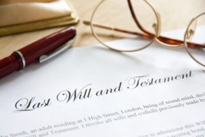 Last Will and Testament Concept